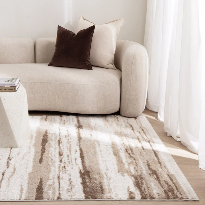 Edition Watercolour Lines Brown Rug