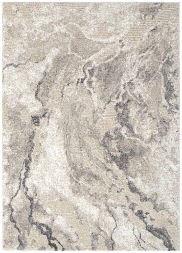 Edition Marble Abstract Grey Rug