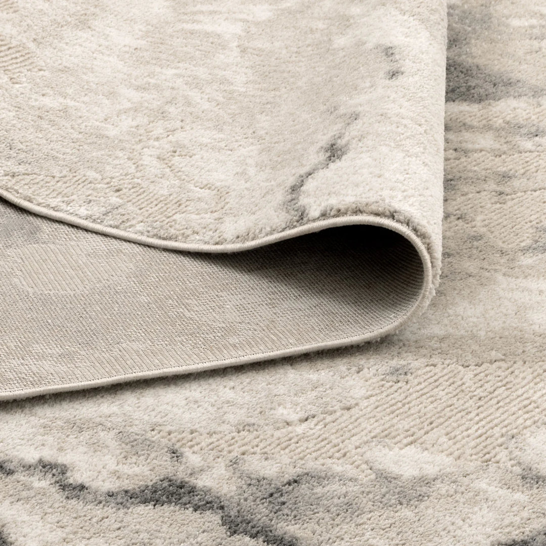 Edition Marble Abstract Grey Rug