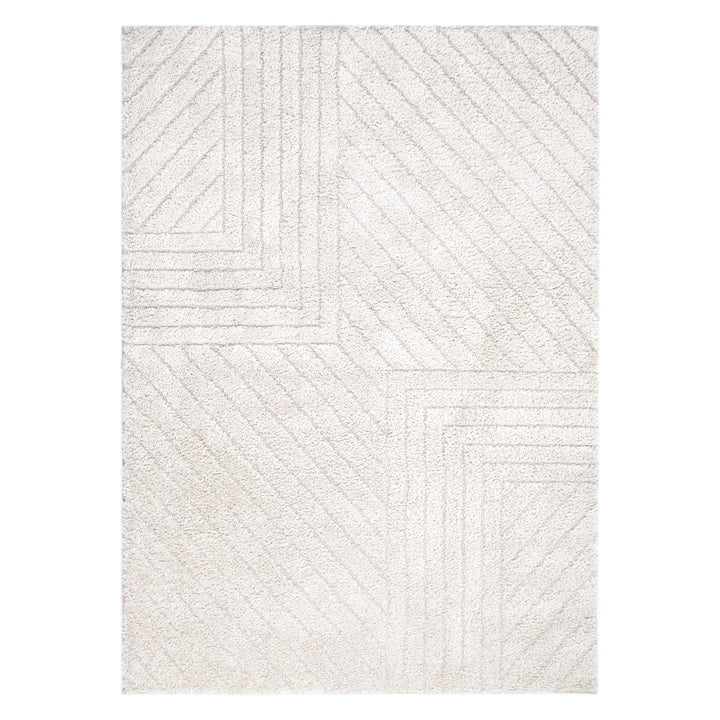 Alps Modern Beige Shag Rug