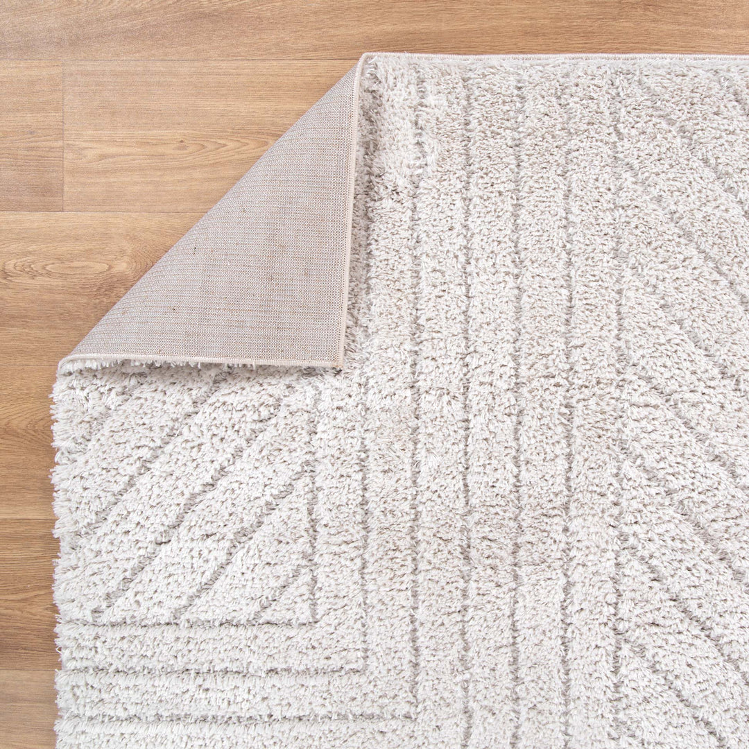 Alps Modern Beige Shag Rug