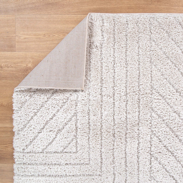 Alps Modern Beige Shag Rug