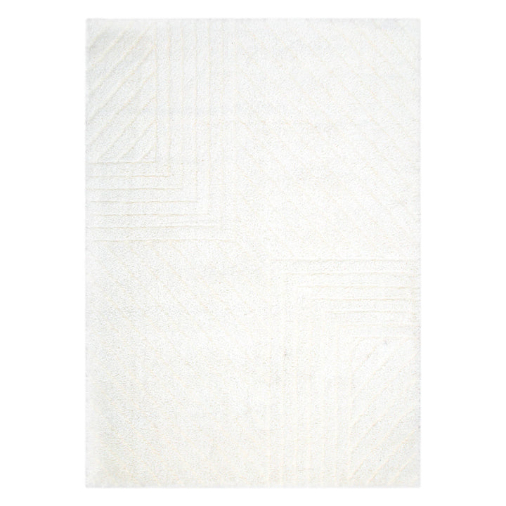 Alps Modern Cream Shag Rug