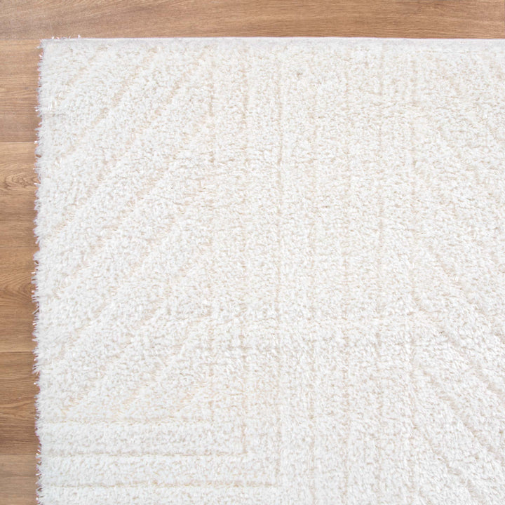 Alps Modern Cream Shag Rug