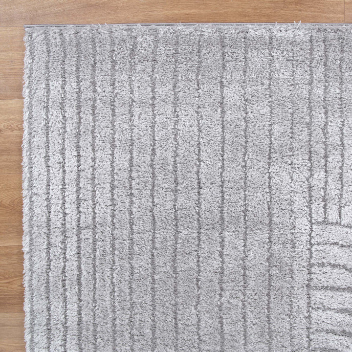 Alps Dior Silver Shag Rug