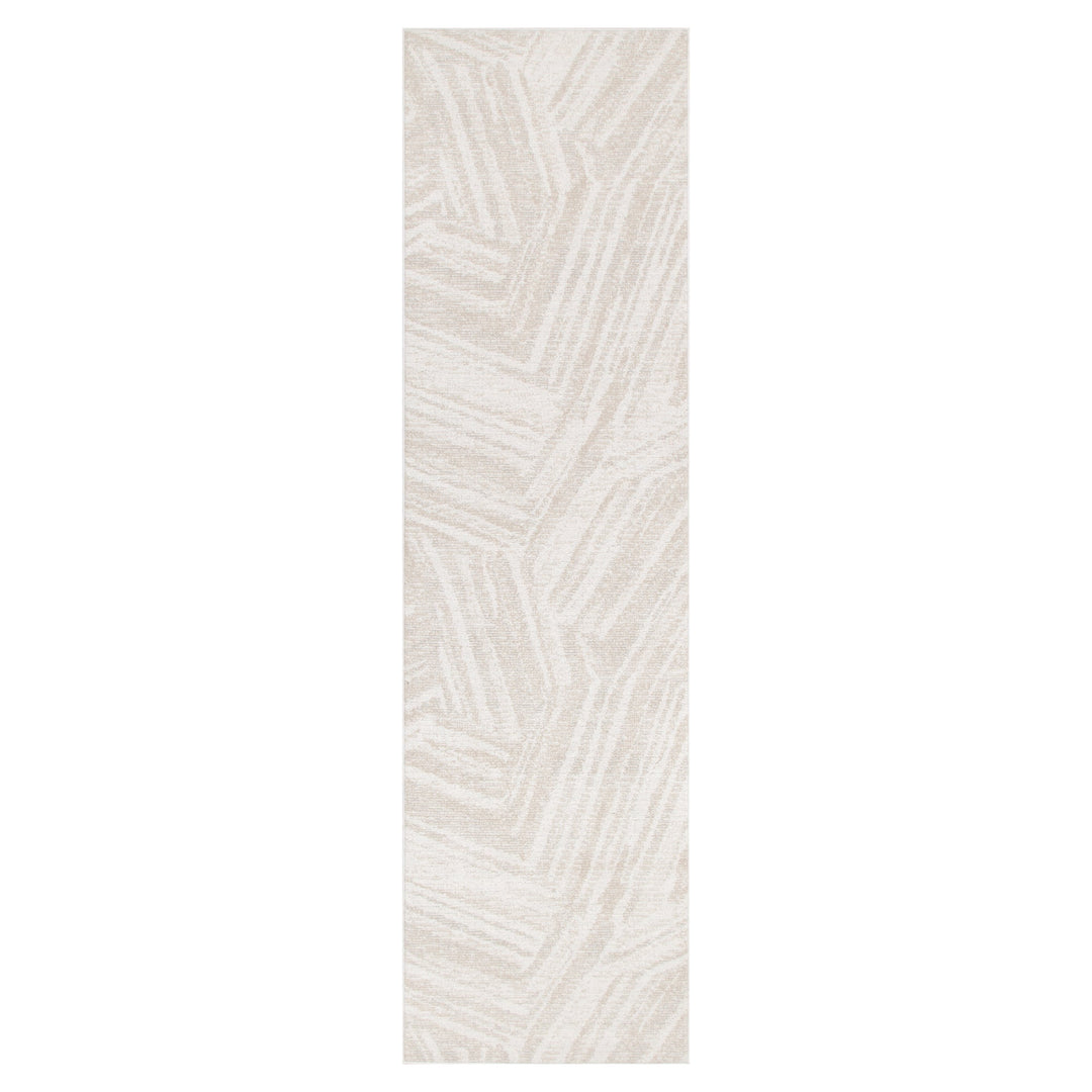 Yazd Geo Lines Beige Cream Rug - TOS1