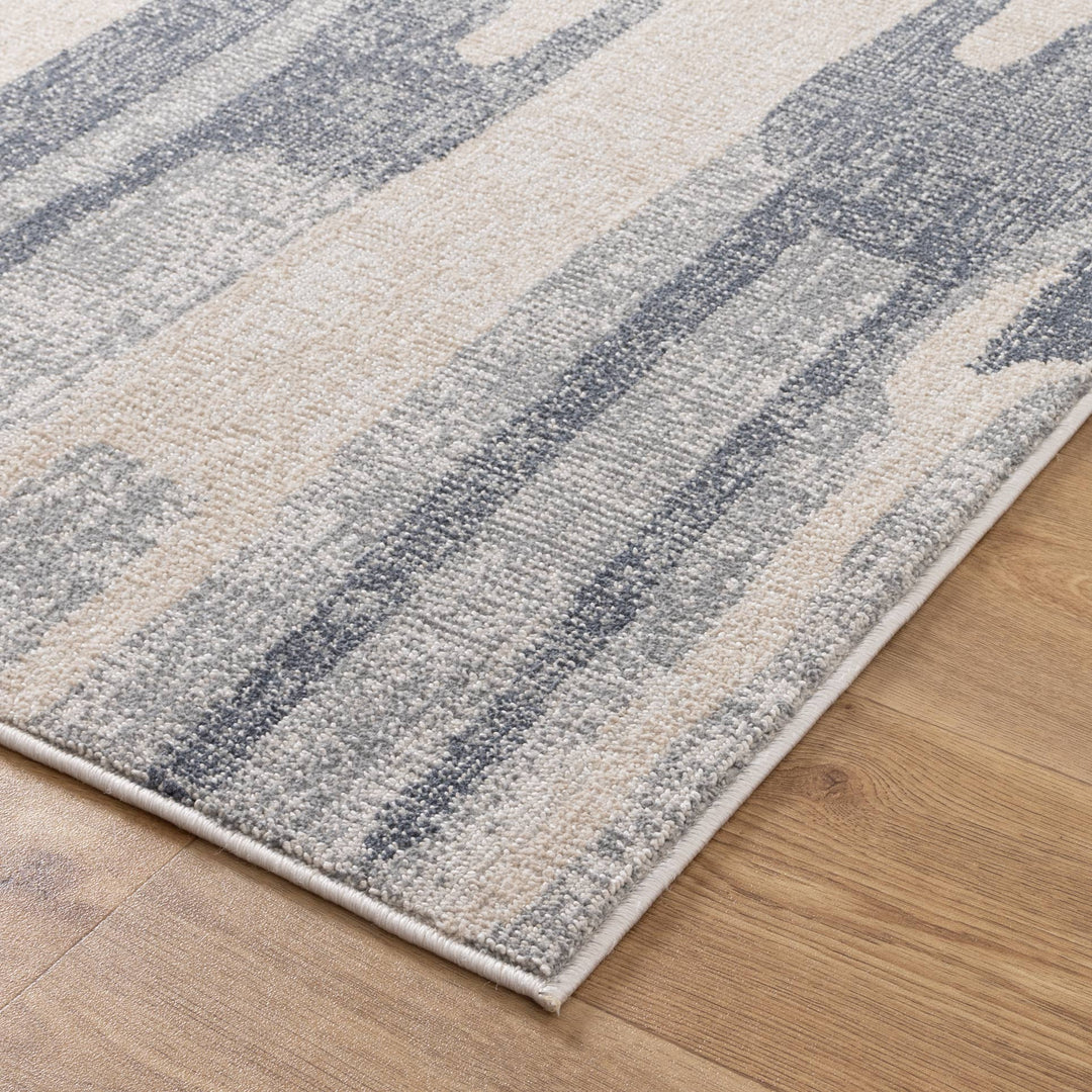 Yazd Watercolour Blue Rug - TOS3