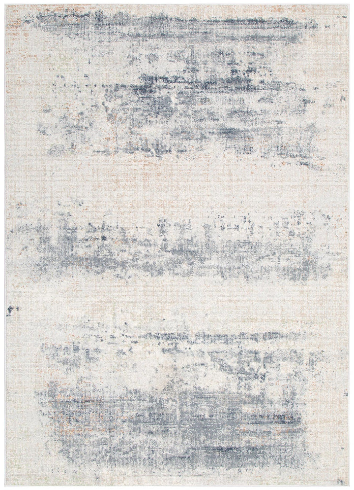 Yazd Distressed Splash Beige Blue Rug TOS5