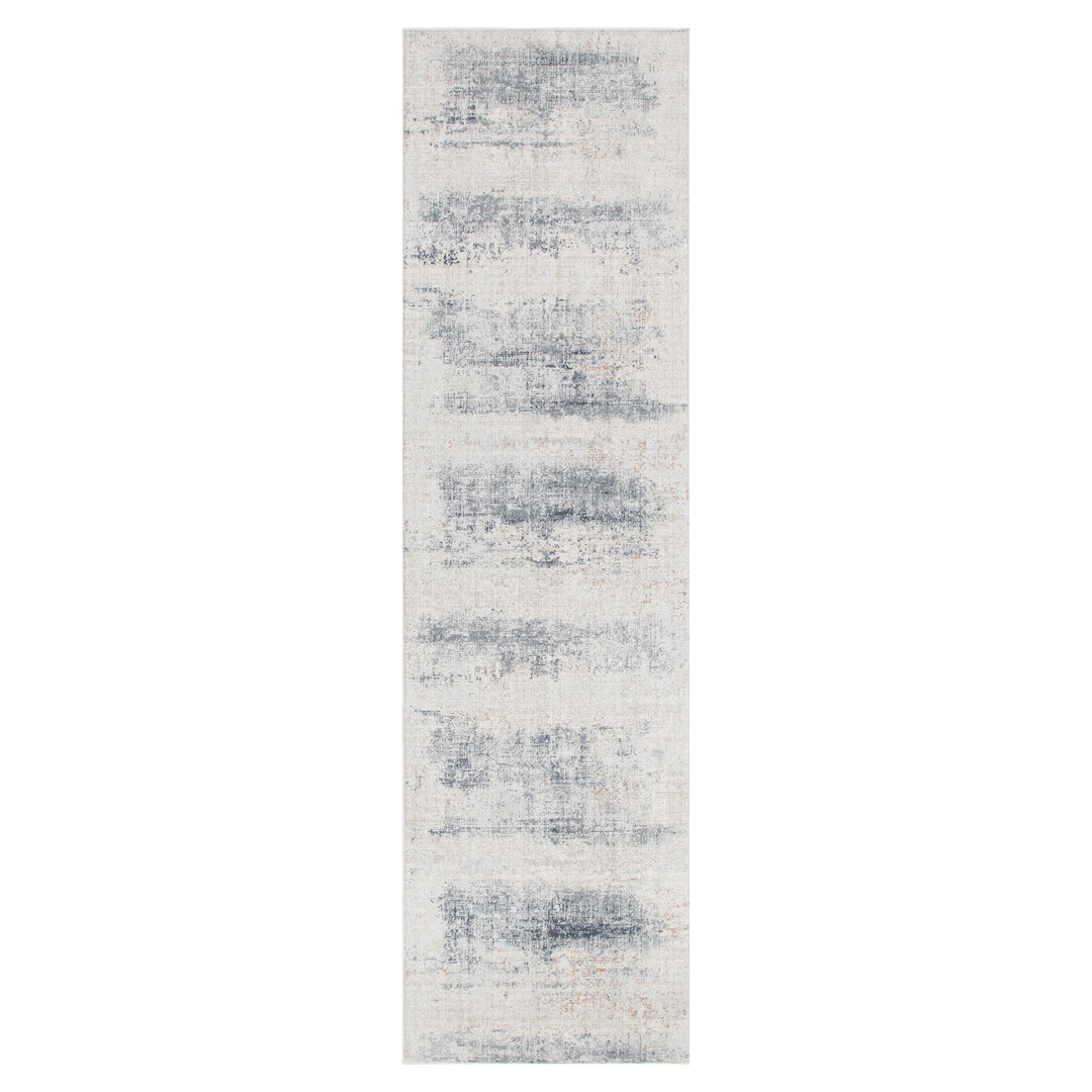 Yazd Distressed Splash Beige Blue Rug TOS5