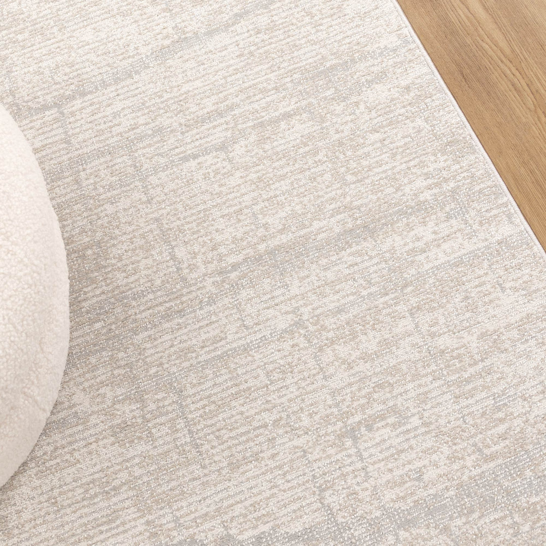 Yazd Lines Grey Beige Rug - TOS6
