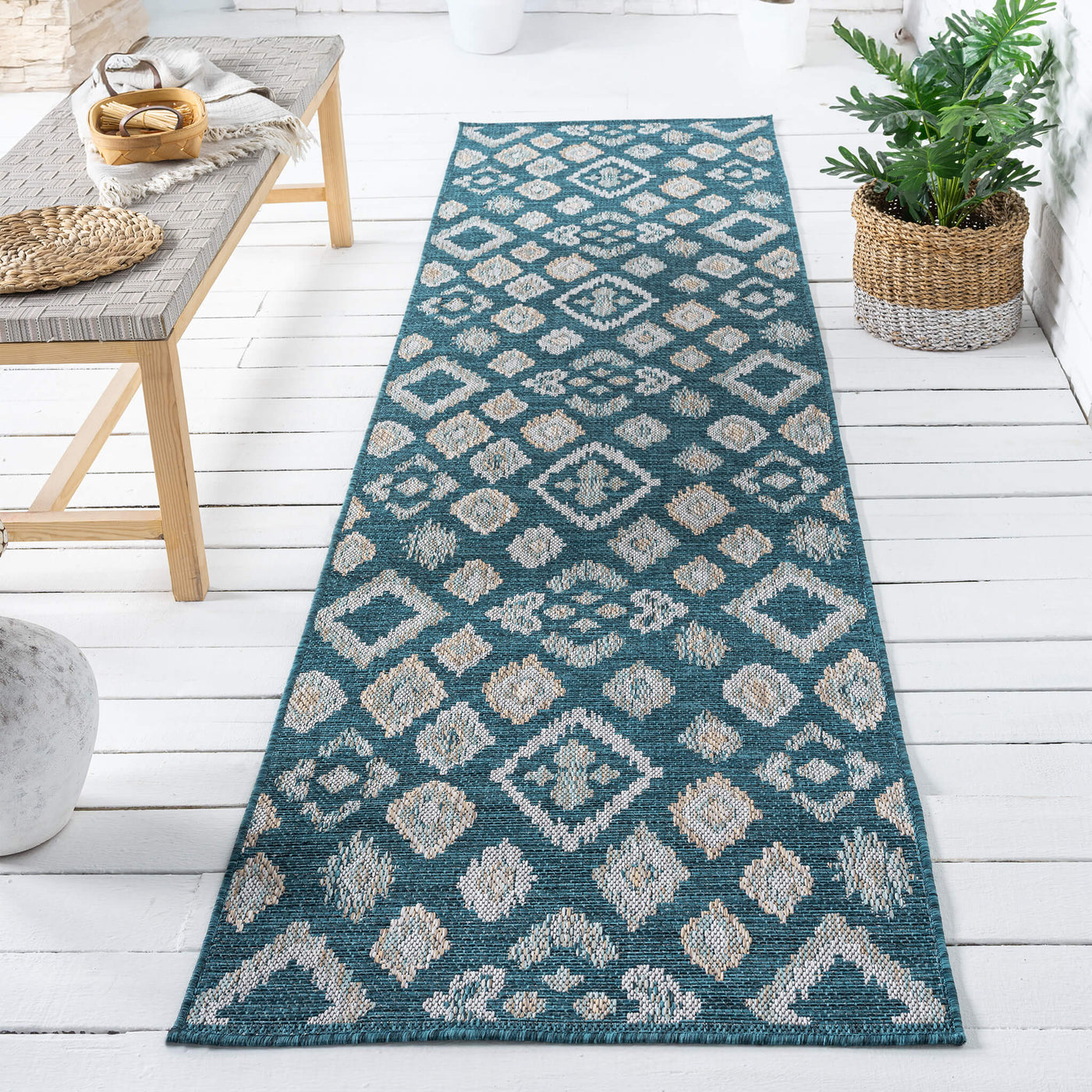 Terry 551 Turquoise Runner