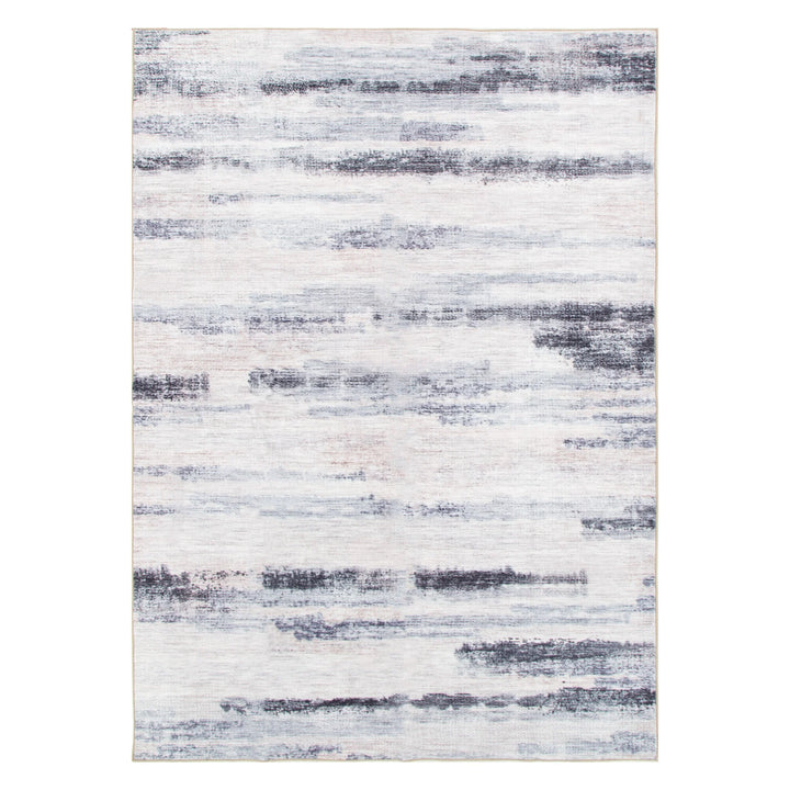 Vance Blue Multi Abstract Machine Washable Rug