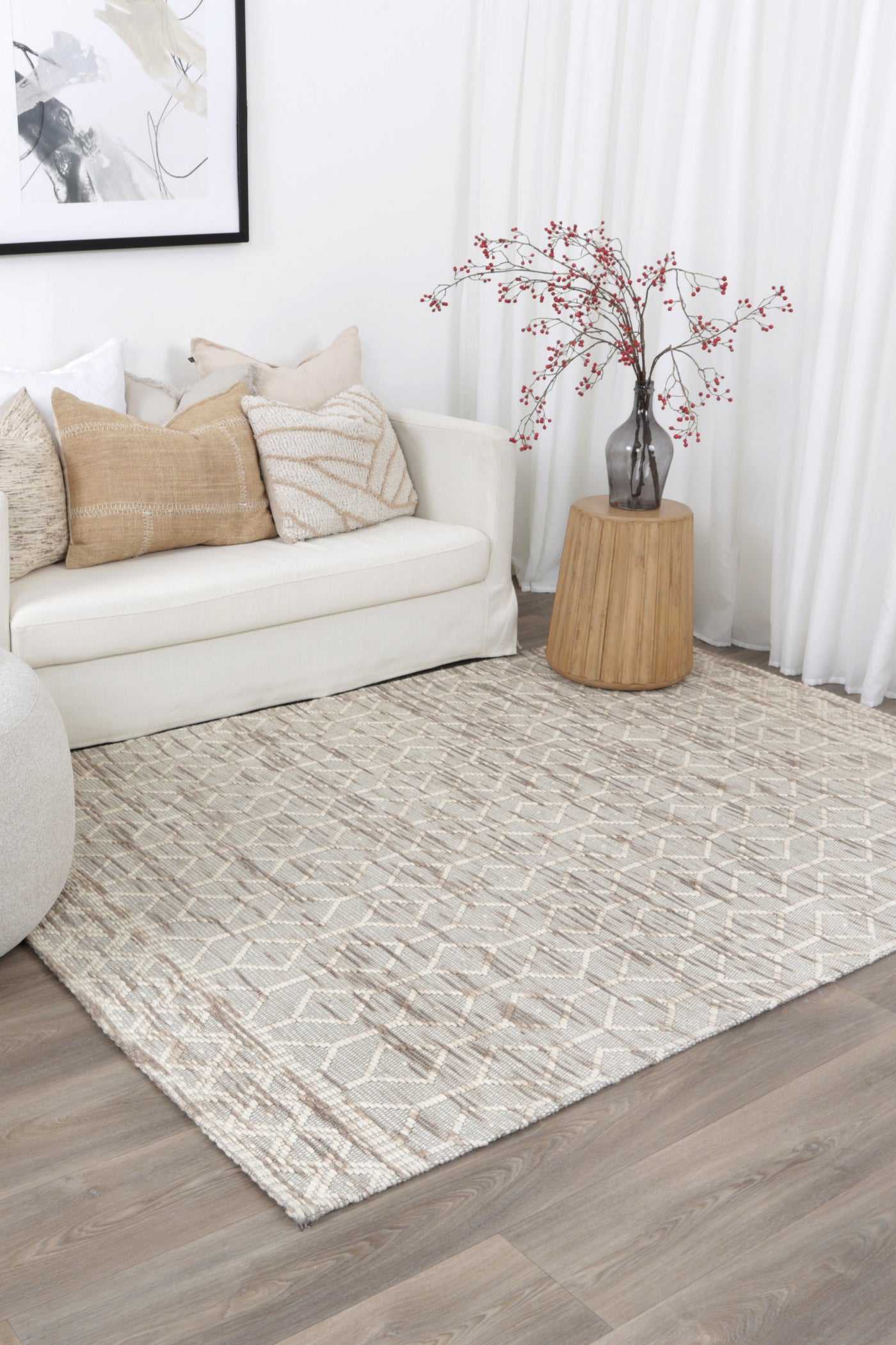 Coppola 11 Beige Wool Rug