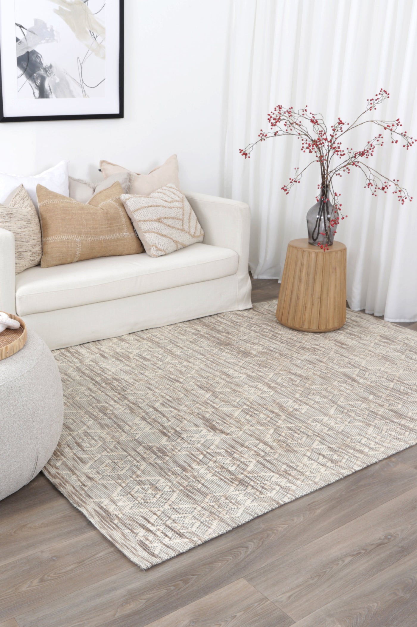 Coppola 003 Beige Wool Rug