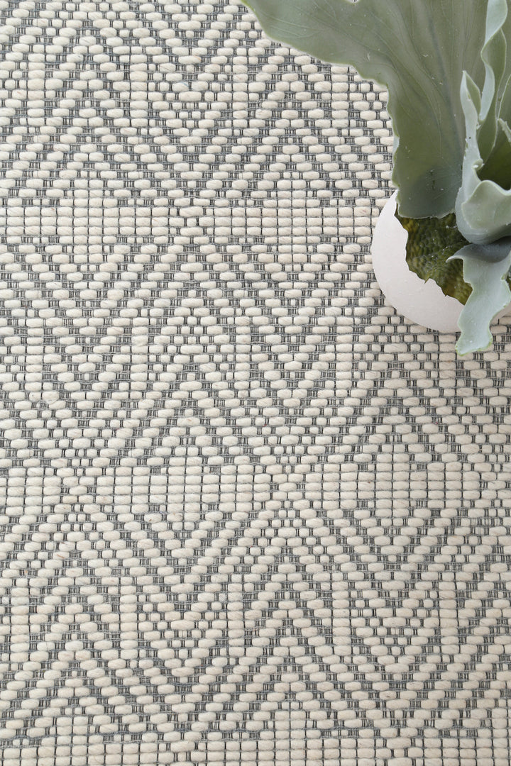 Coppola 04 Light Grey Wool Rug