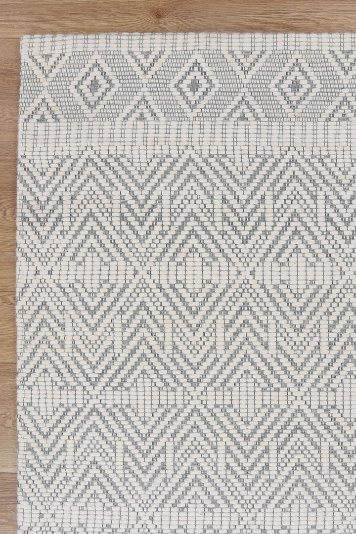Coppola 04 Light Grey Wool Rug