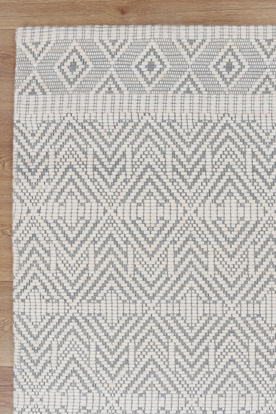 Coppola 04 Light Grey Wool Rug