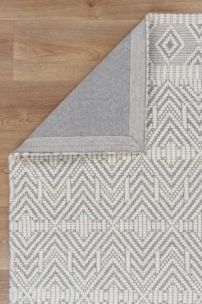 Coppola 04 Light Grey Wool Rug