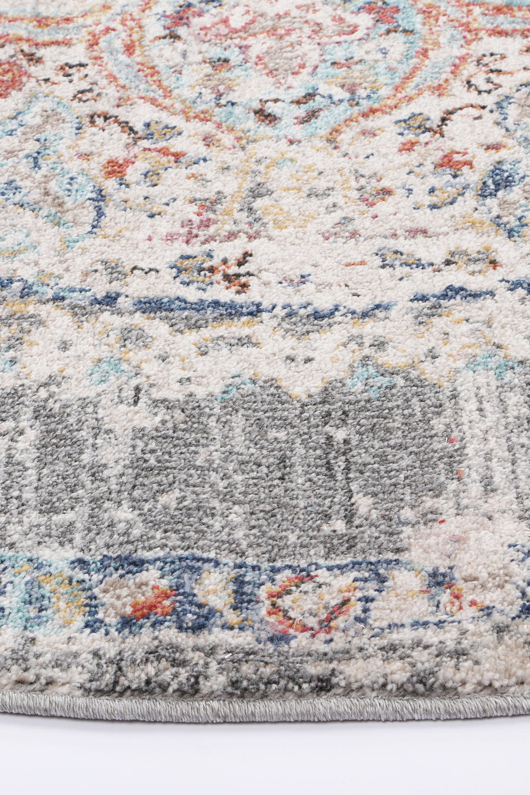 Sofia 33 Grey Round Rug