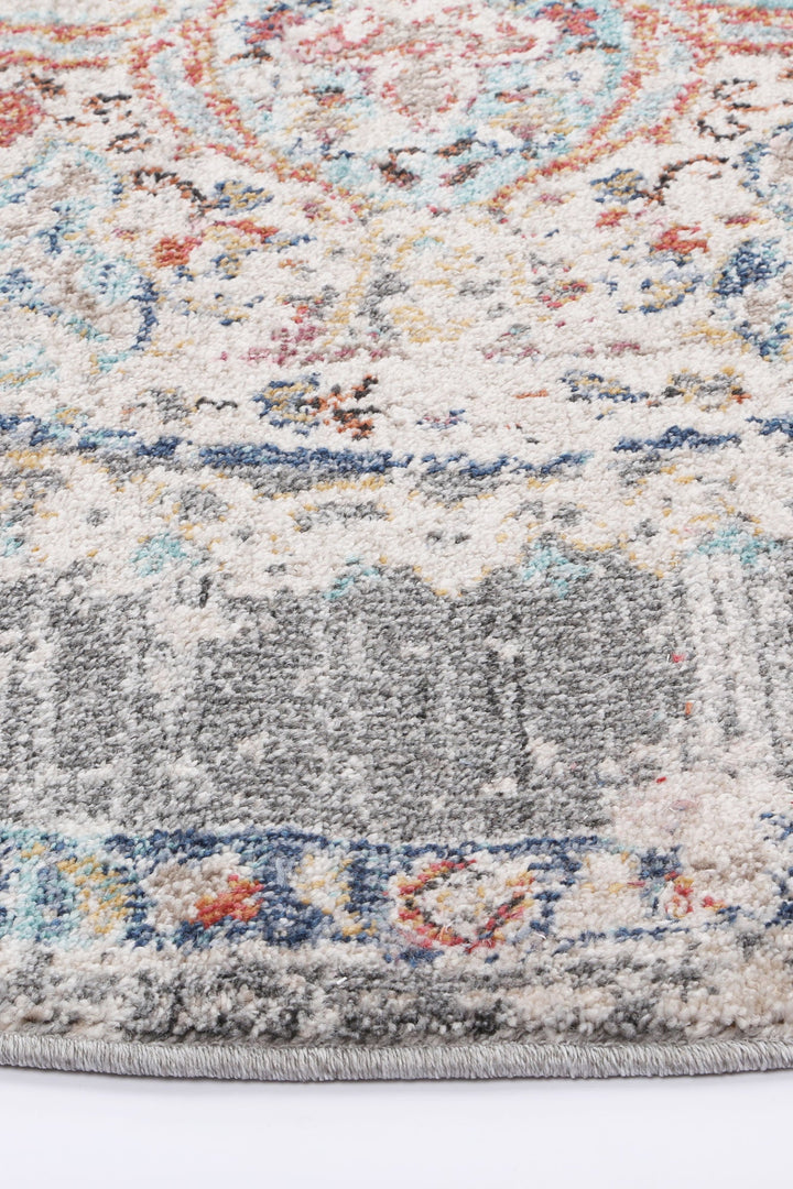 Sofia 33 Grey Round Rug