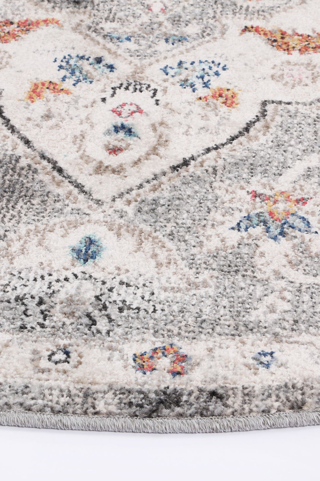 Sofia 34 Grey Round Rug