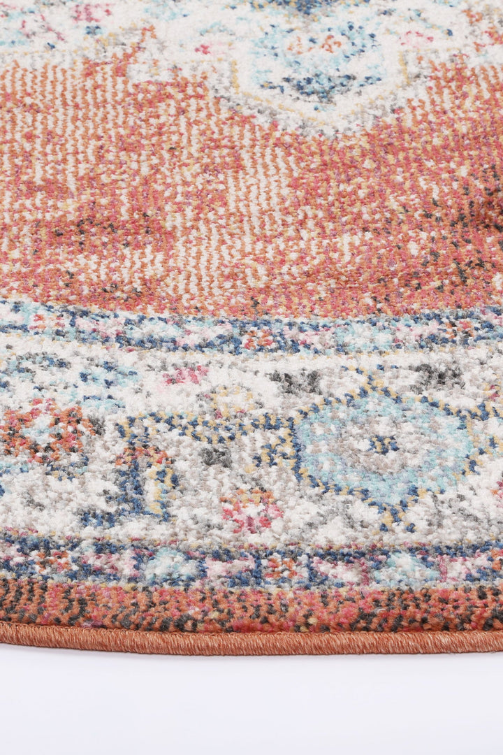 Sofia 35 Rust Round Rug