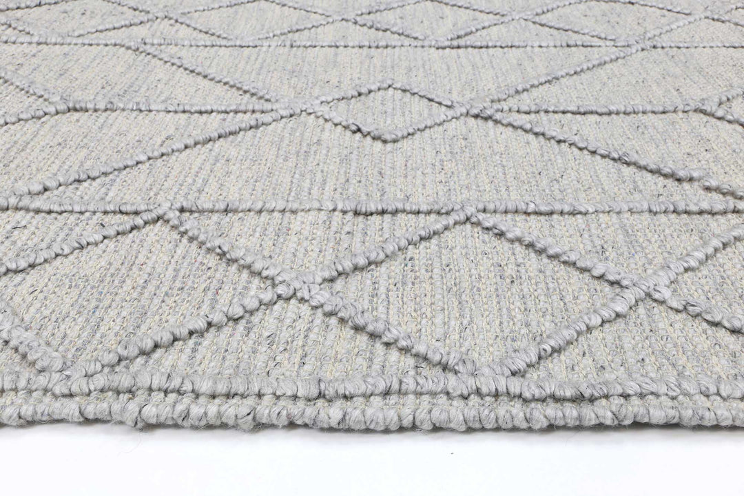 Hima Grey Wool Blend Rug