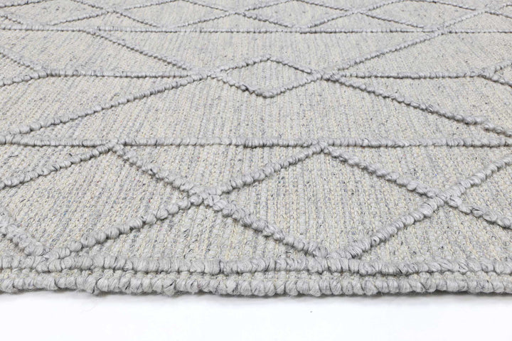 Hima Grey Wool Blend Rug