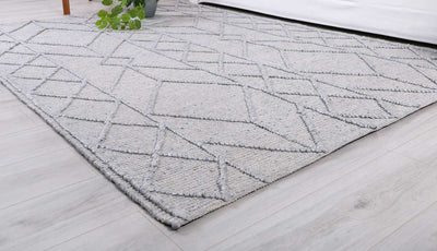 Hima Grey Wool Blend Rug