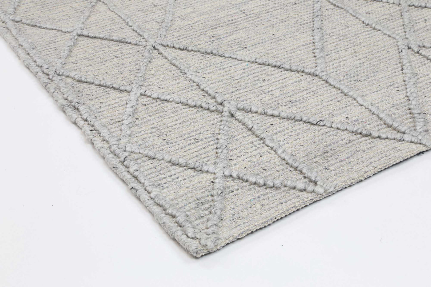 Hima Grey Wool Blend Rug