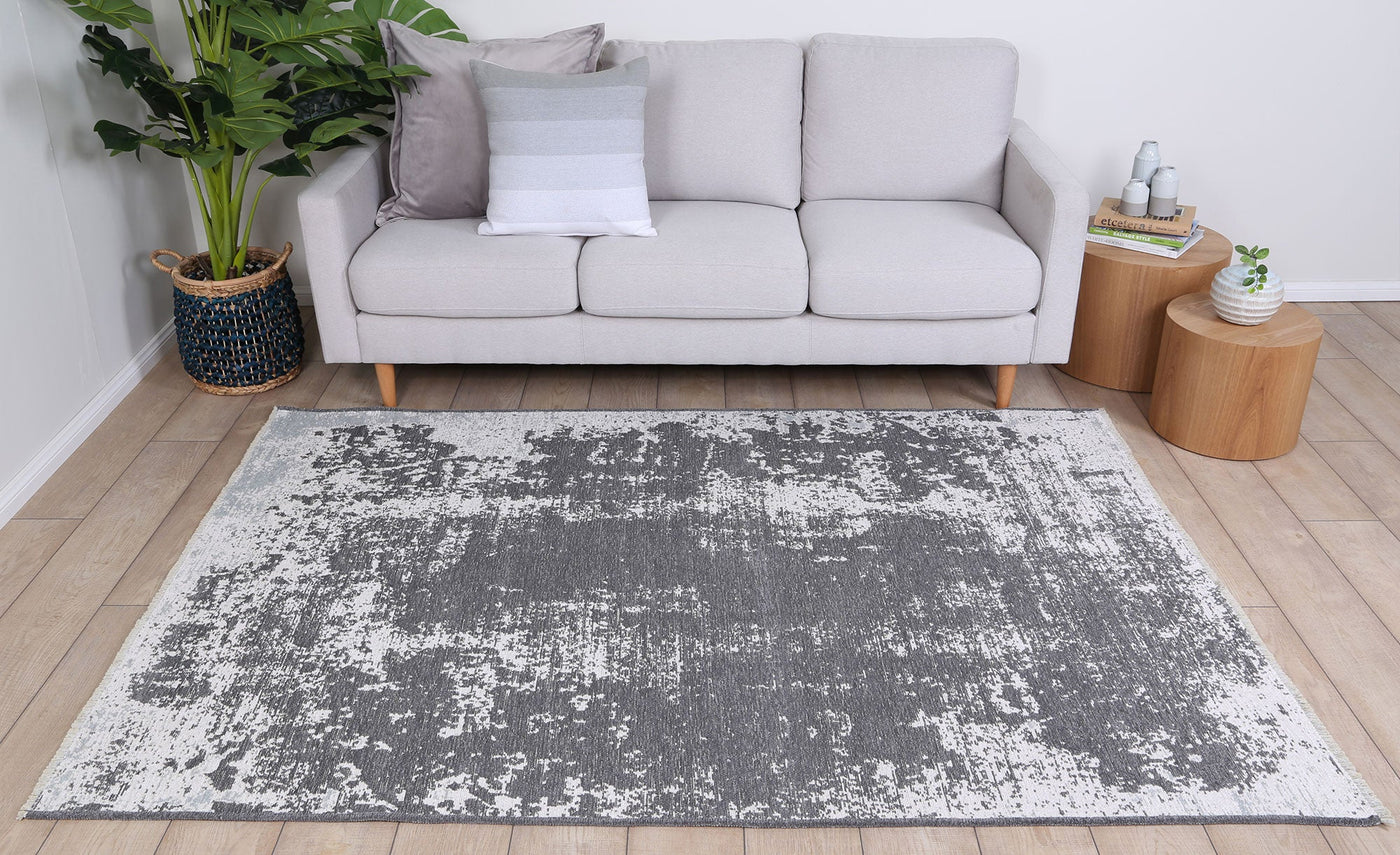 Golf Vintage 121g Reversible Rug Grey