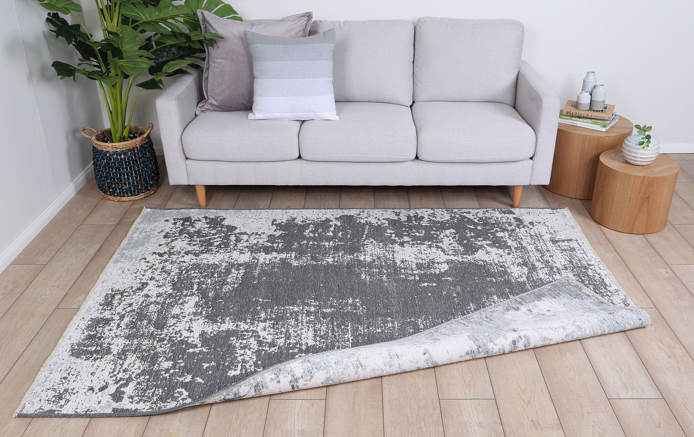 Golf Vintage 121g Reversible Rug Grey