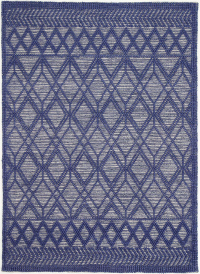 Hima Blue Wool Blend Rug