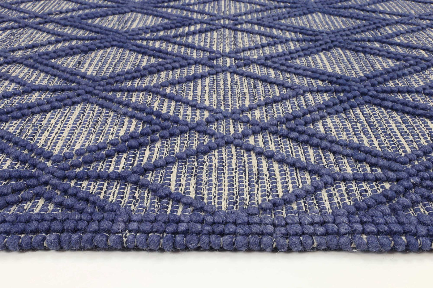 Hima Blue Wool Blend Rug