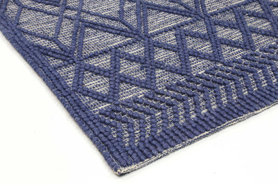 Hima Blue Wool Blend Rug