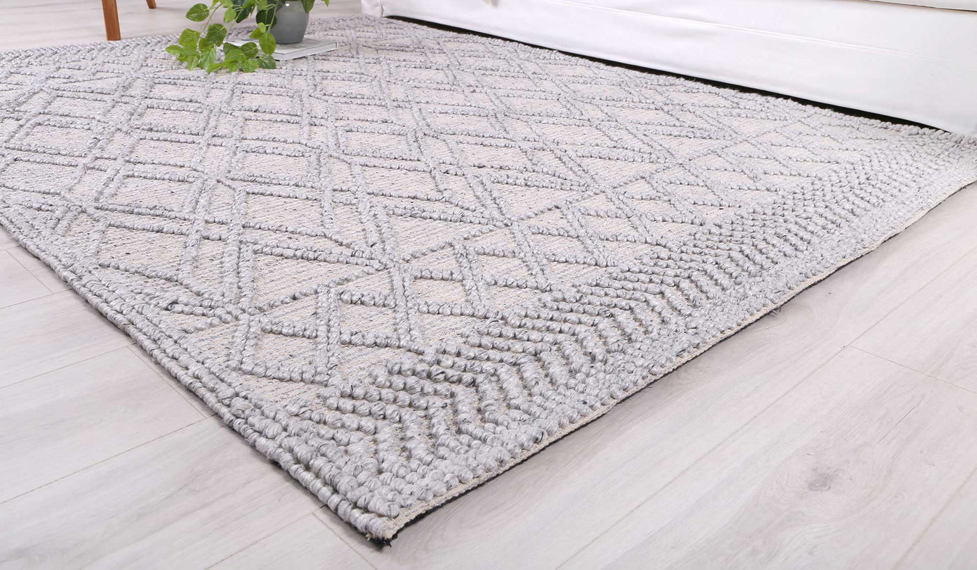 Hima Grey 23 Wool Blend Rug