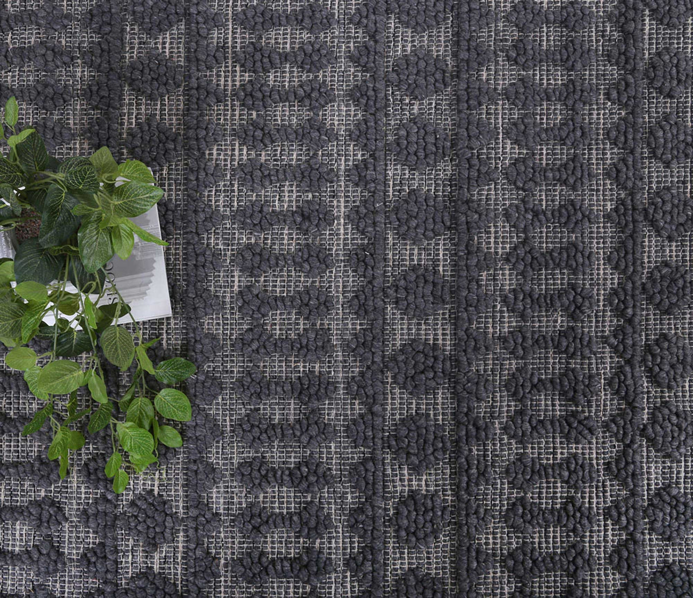 Hima Grey 2 Wool Blend Rug