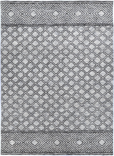 Amber Charcoal & Beige Cotton Blend Rug