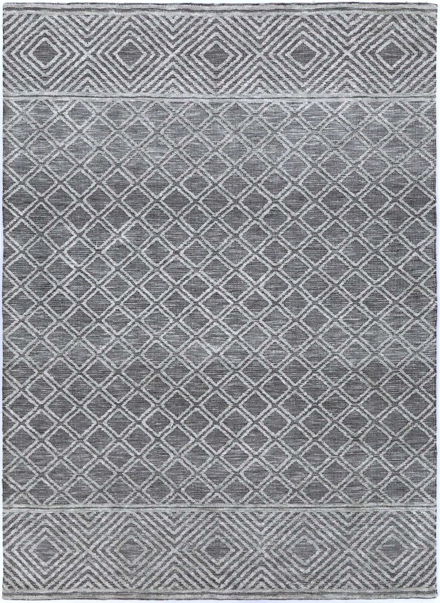 Amber Grey Cotton Blend Rug