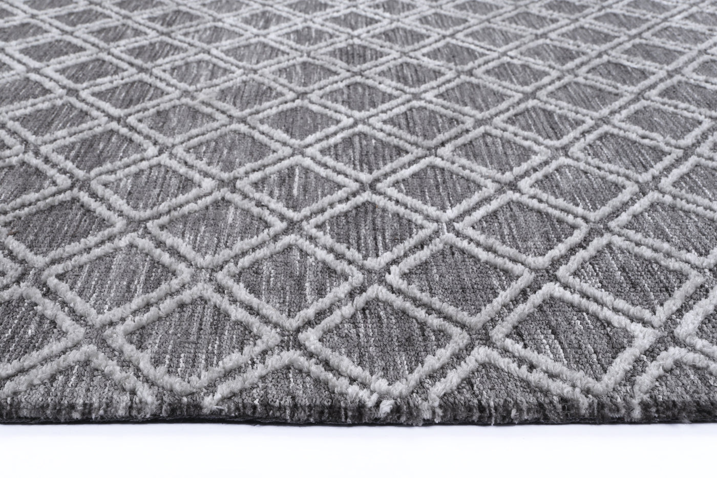 Amber Grey Cotton Blend Rug