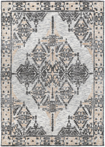 Amber Charcoal & Beige Cotton Blend Rug