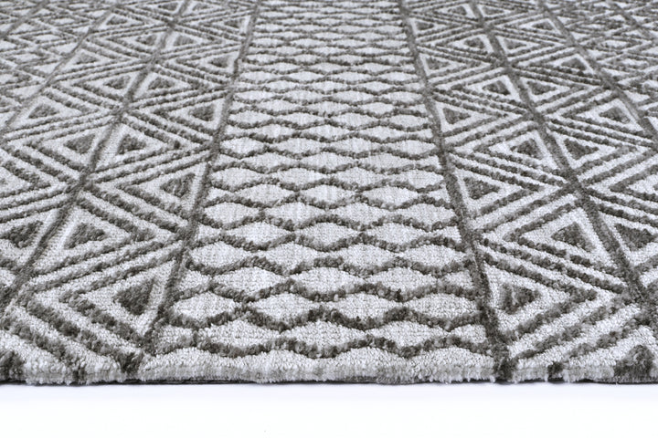 Amber Ramdass Grey Cotton Blend Rug