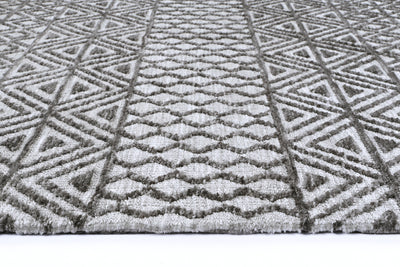 Amber Ramdass Grey Cotton Blend Rug