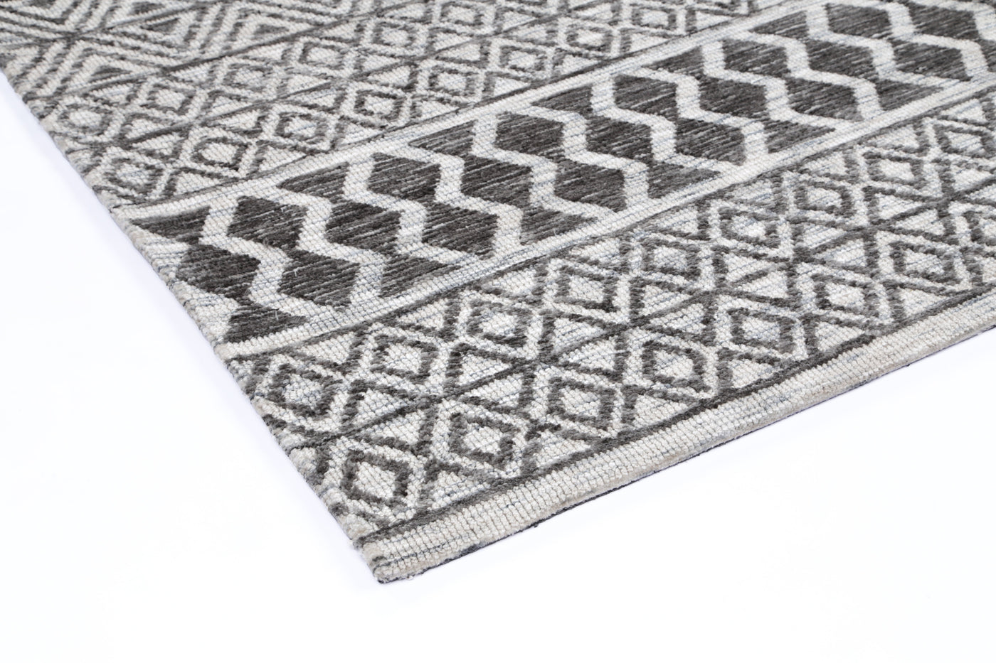 Amber Ramdass Grey Cotton Blend Rug