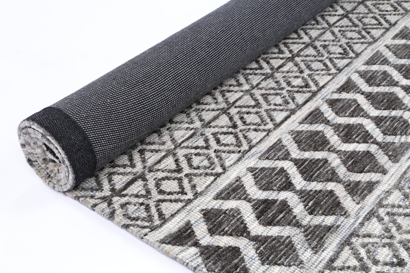 Amber Ramdass Grey Cotton Blend Rug