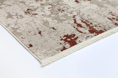 Conner Faded Beige & Terracotta Rug