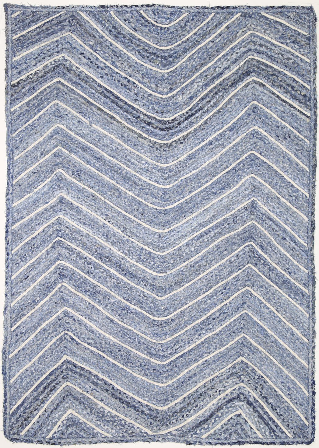 Wright 1 Denim and White Rug