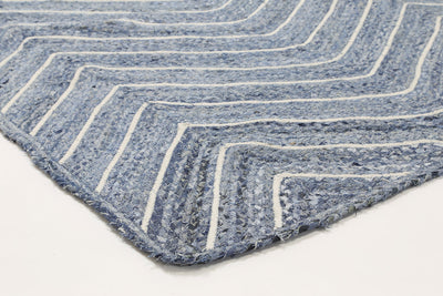 Wright 1 Denim and White Rug