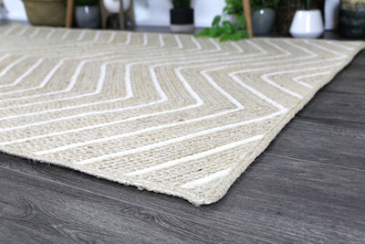 Wright 6 Pearl and White Rug