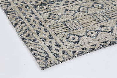 Amber Blue Tribal Rug